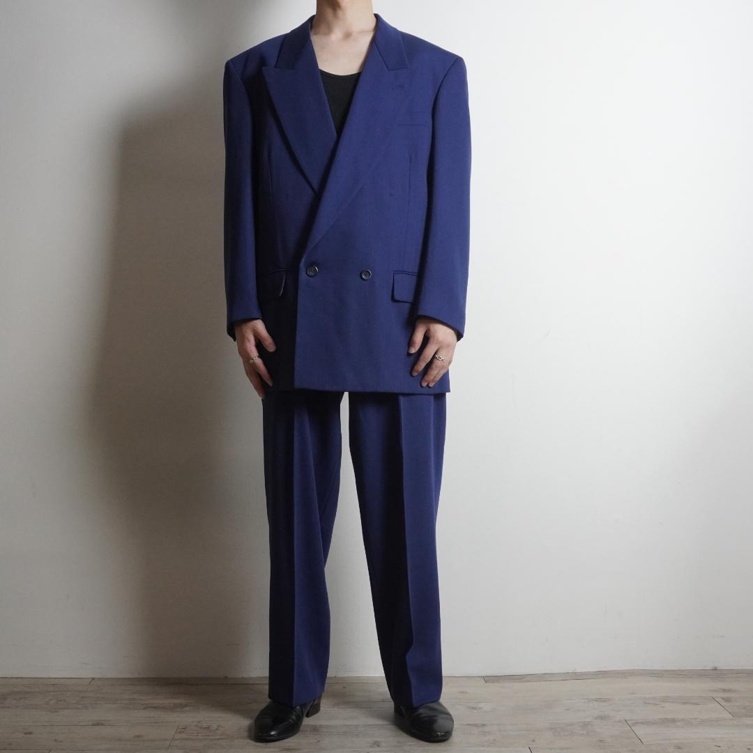 JUN MEN ダブルセットアップスーツ フォーマル ブルー/AZ203