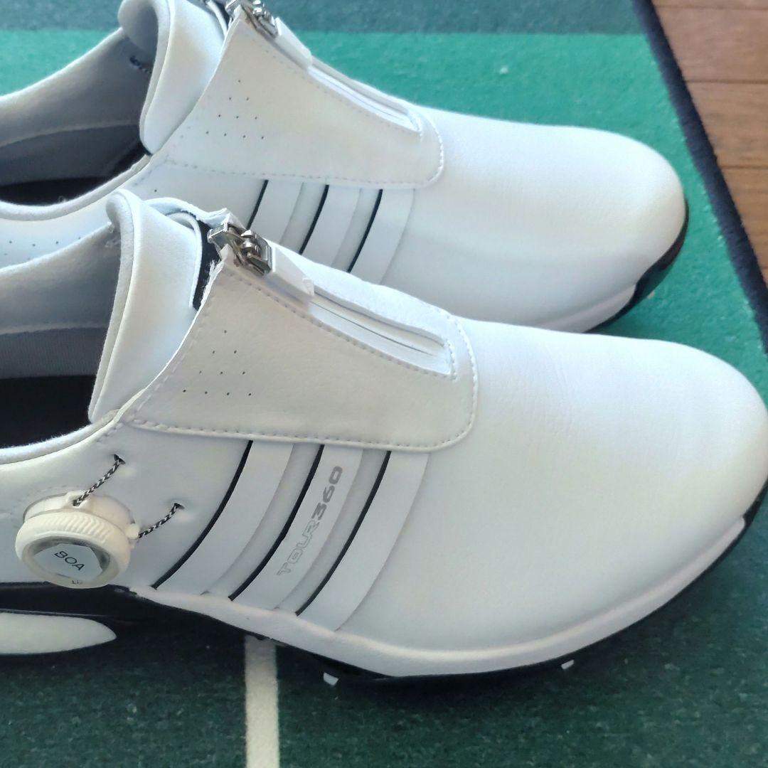 アディダスツアー 360 24 BoAシューズ ホワイト 25.5㌢ 新品未使用