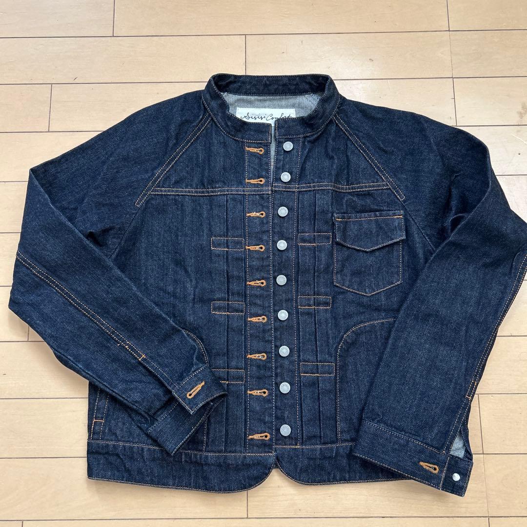 Si-Si-Si(スースースー)デニムバンドカラージャケット