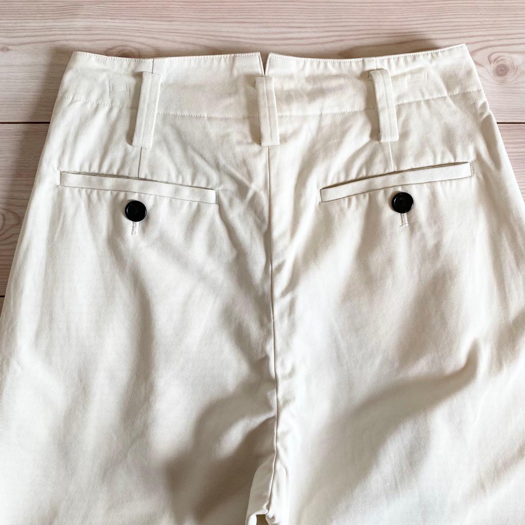 2024AW マーガレットハウエル オーガニックコットンツイル タックパンツ Ⅱ