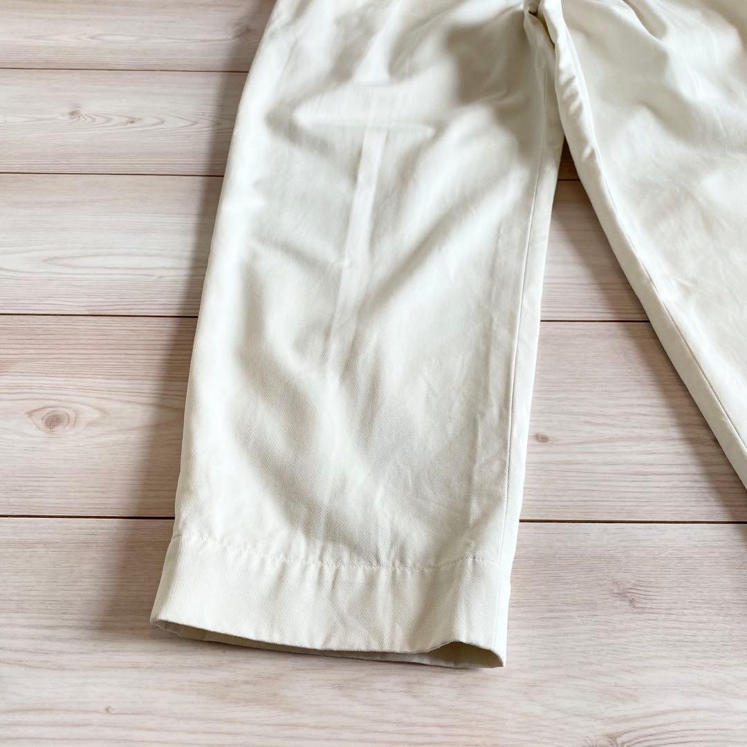 2024AW マーガレットハウエル オーガニックコットンツイル タックパンツ Ⅱ