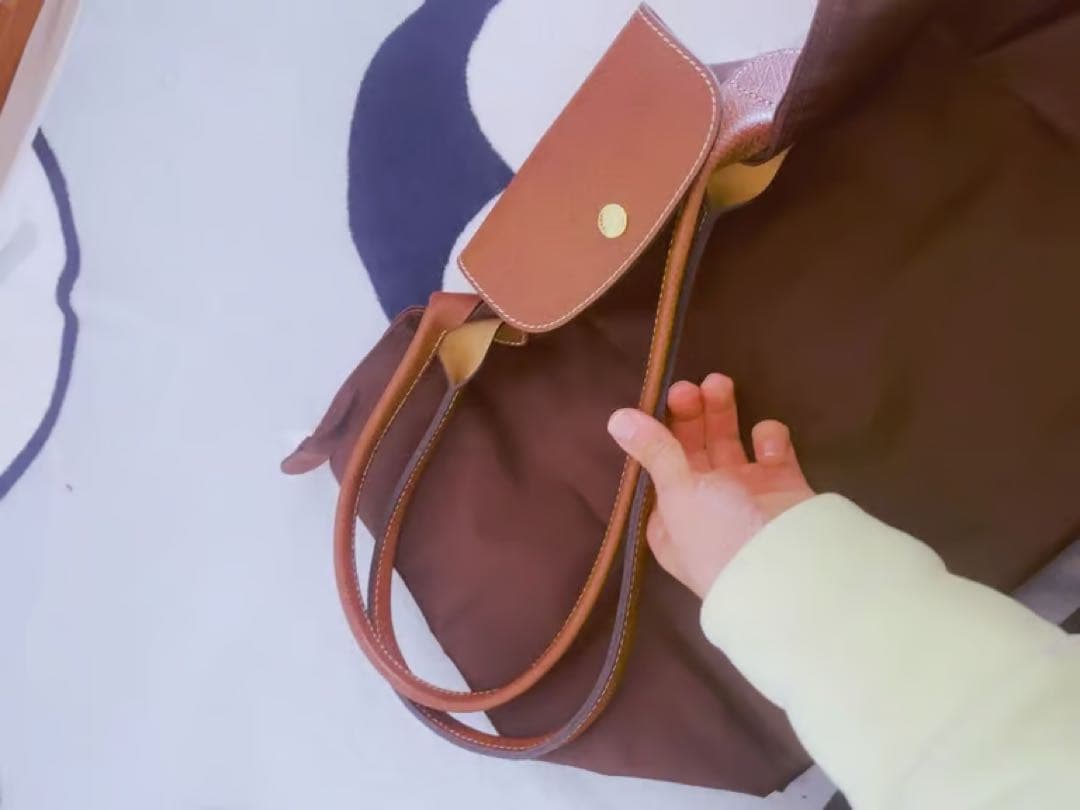 新品 ロンシャン プリアージュ クラブ Lサイズ トートバッグ ブラウン