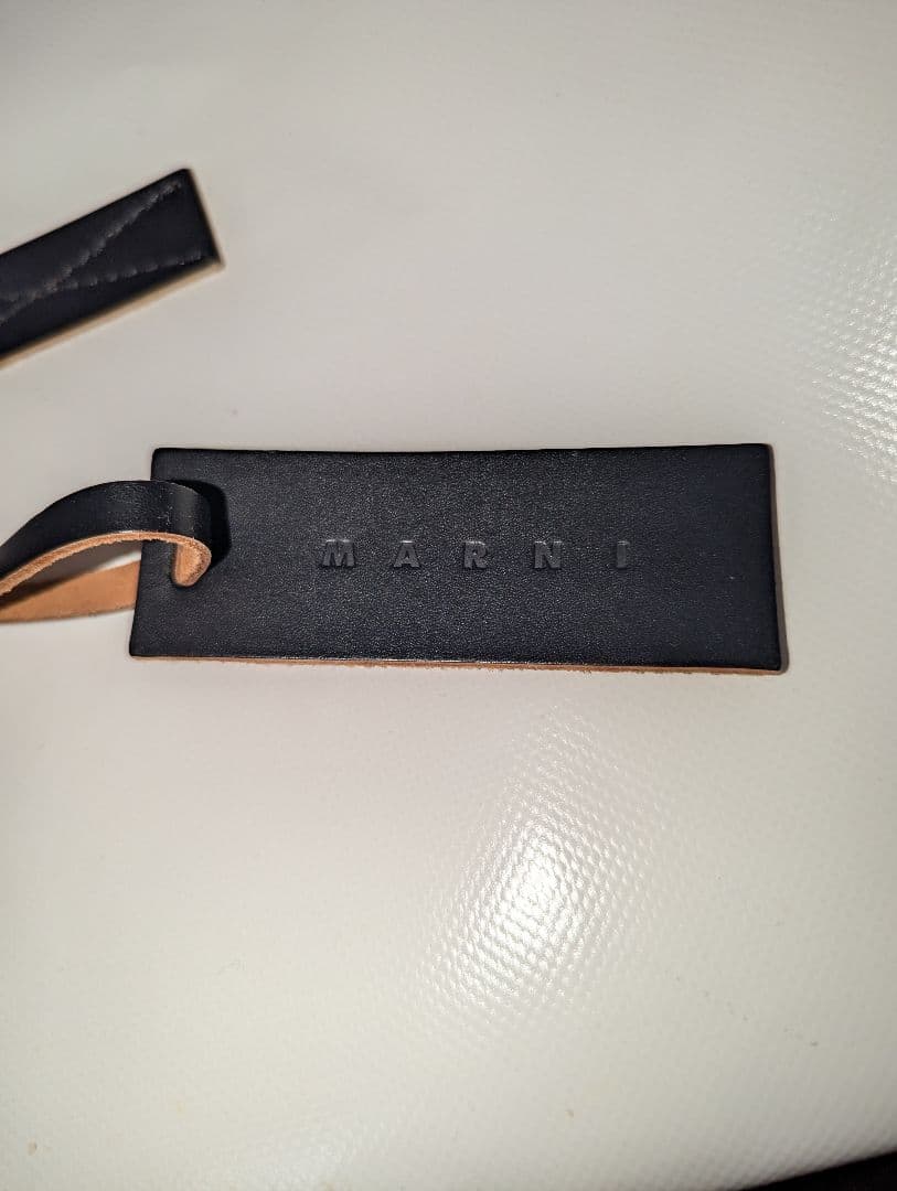 MARNI マルニ　PVC トートバッグ　バイカラー　白×ブルー