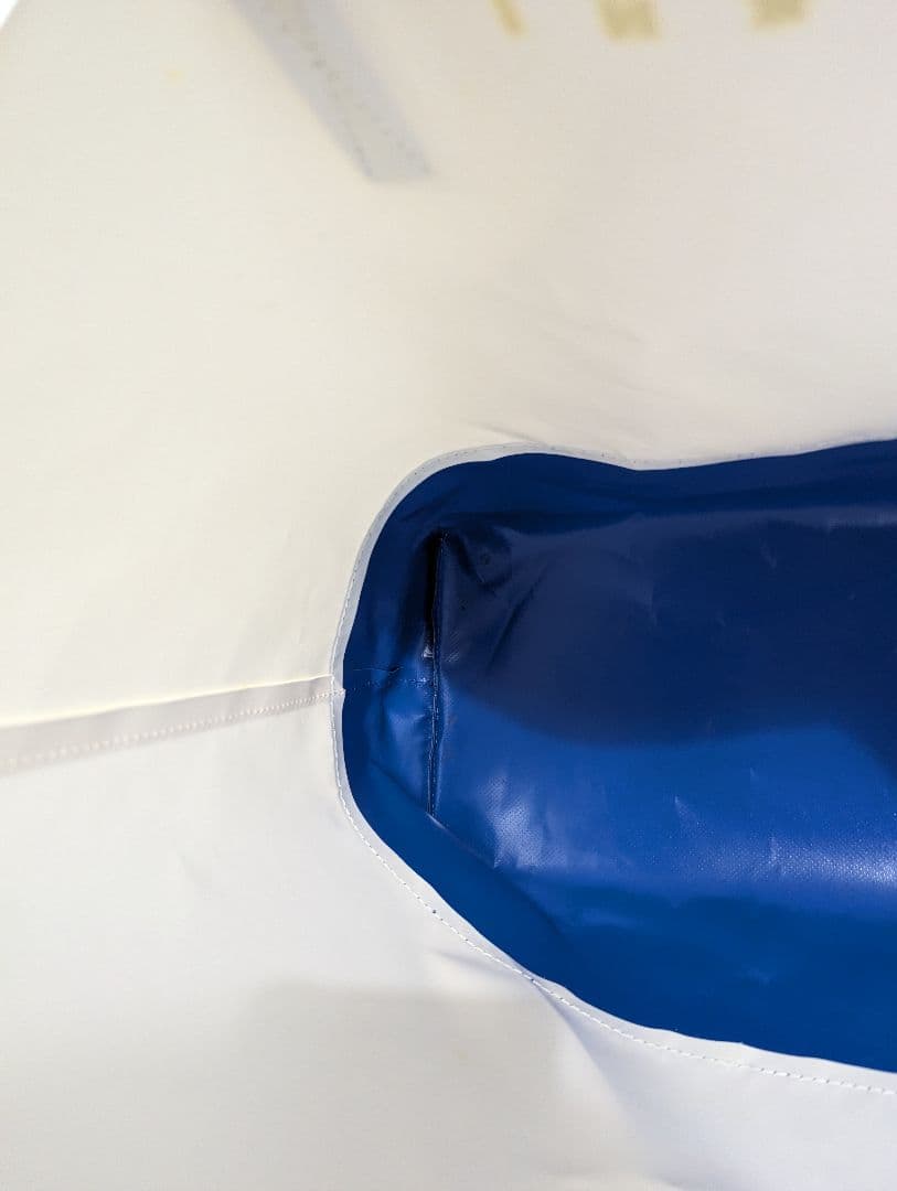 MARNI マルニ　PVC トートバッグ　バイカラー　白×ブルー