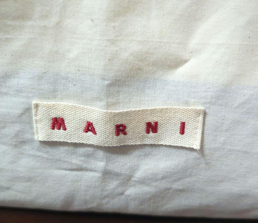 MARNI マルニ　PVC トートバッグ　バイカラー　白×ブルー