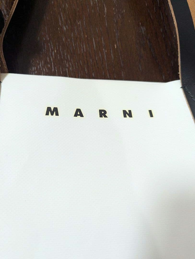 MARNI マルニ　PVC トートバッグ　バイカラー　白×ブルー
