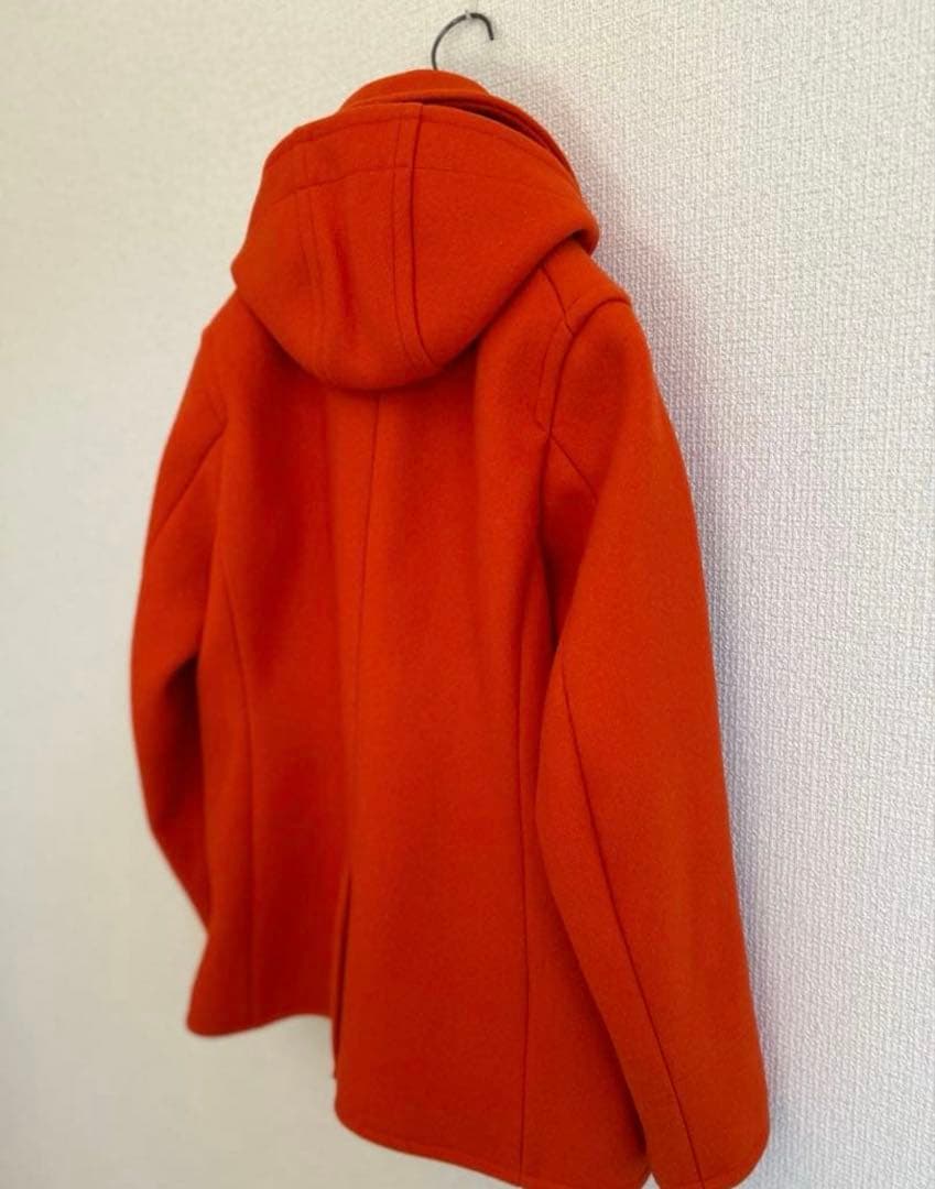 【試着のみ】ORCIVAL オーシバルフード付きオレンジウールコート