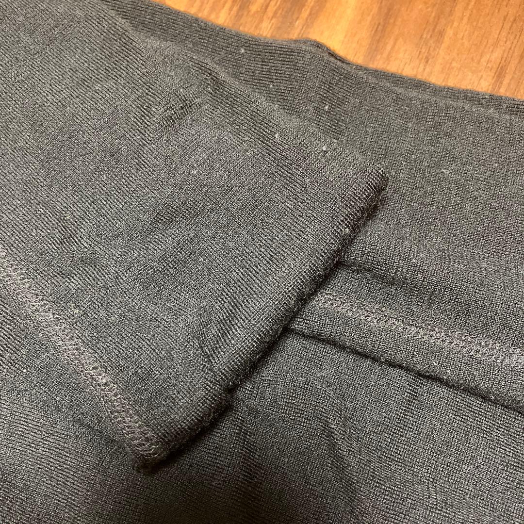 YARN ルル リブレギンス 黒 ZQメリノウール