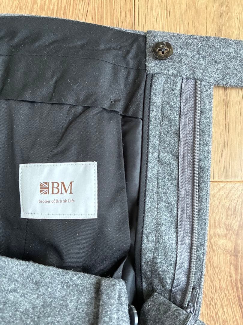 ブリティッシュメイド　オフィサーパンツ　フランネル　M