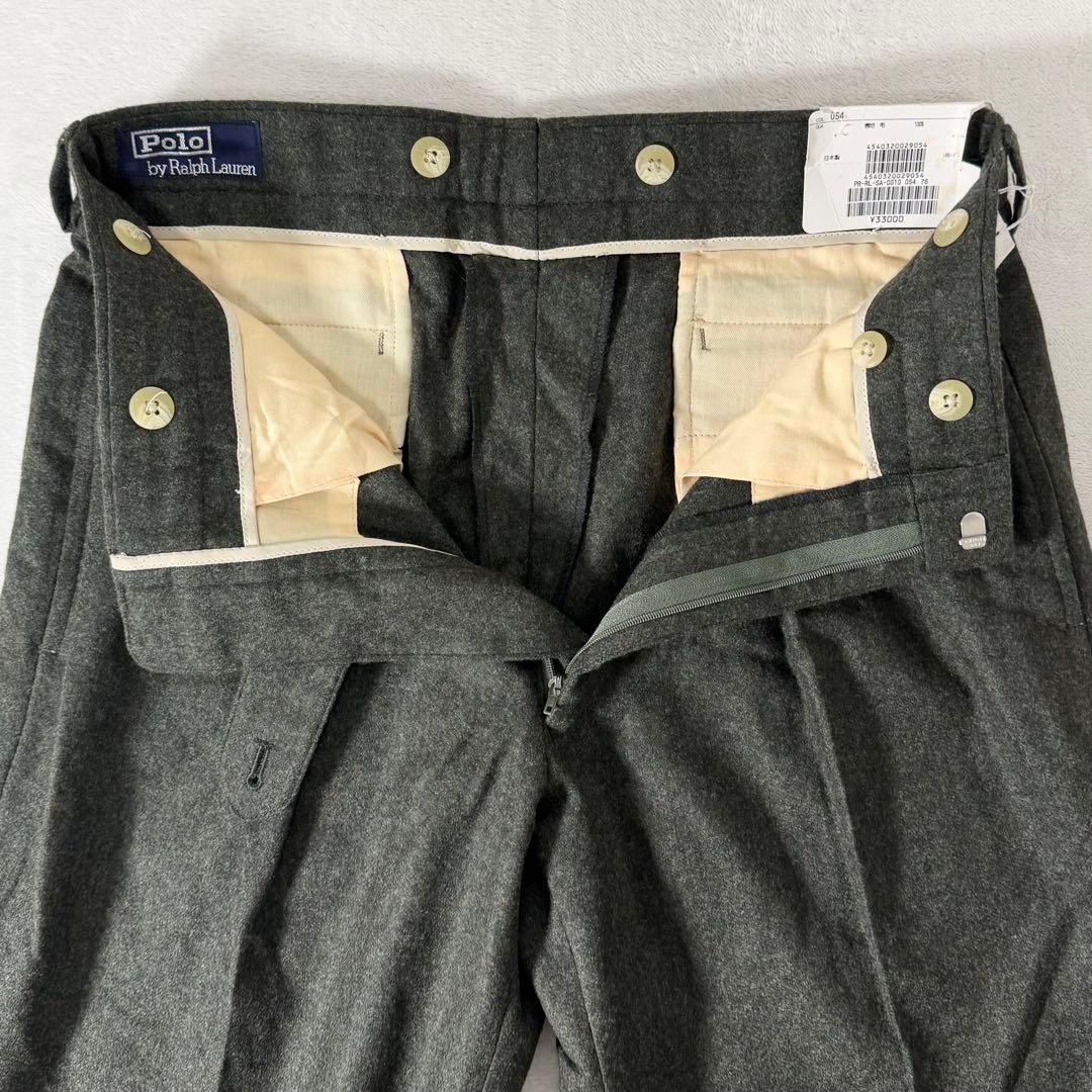 タグ付き未使用品 ポロラルフローレン ウール スラックス ツータック
