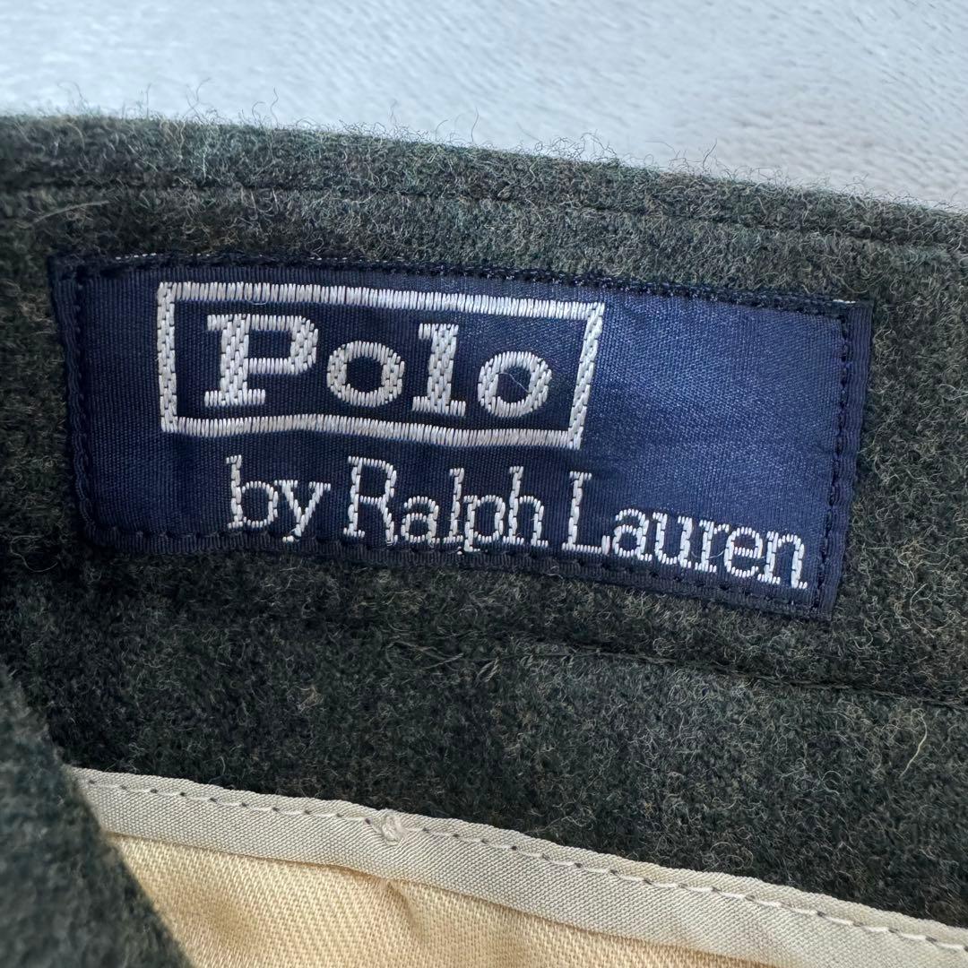 タグ付き未使用品 ポロラルフローレン ウール スラックス ツータック