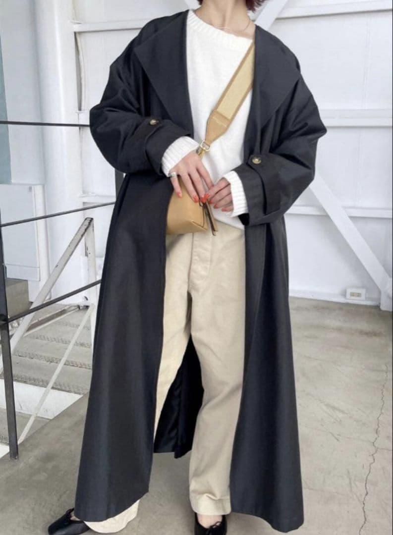 きなこ様　Spick and Span C/Cu ノーカラートレンチコート　38