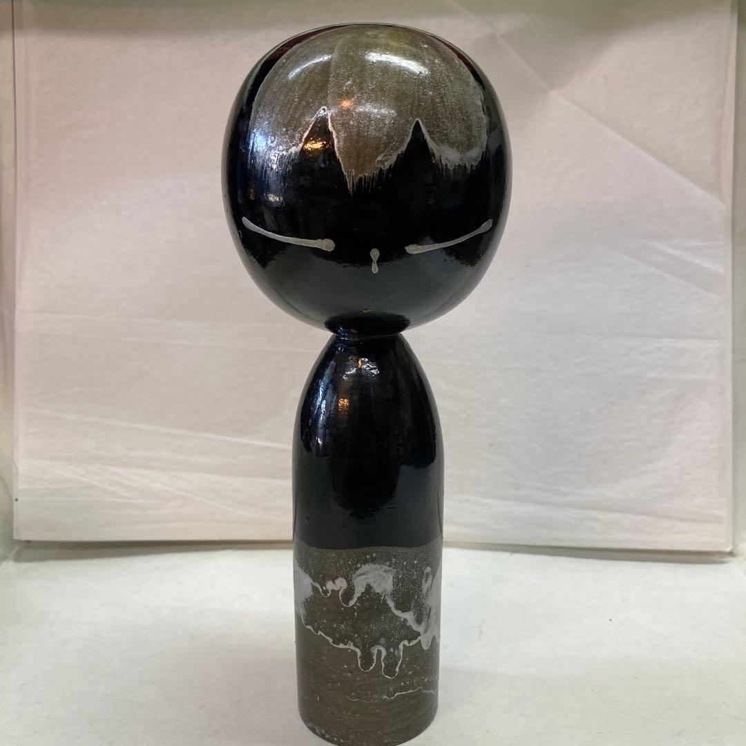 石原日出男　創作こけし　黒童子　伝統工芸　日本人形　Kokeshi Doll