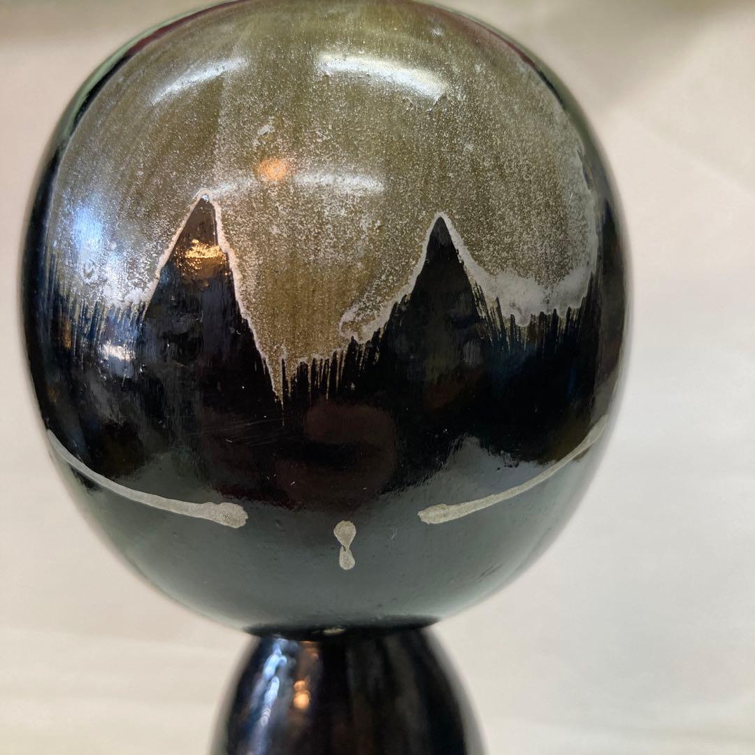 石原日出男　創作こけし　黒童子　伝統工芸　日本人形　Kokeshi Doll