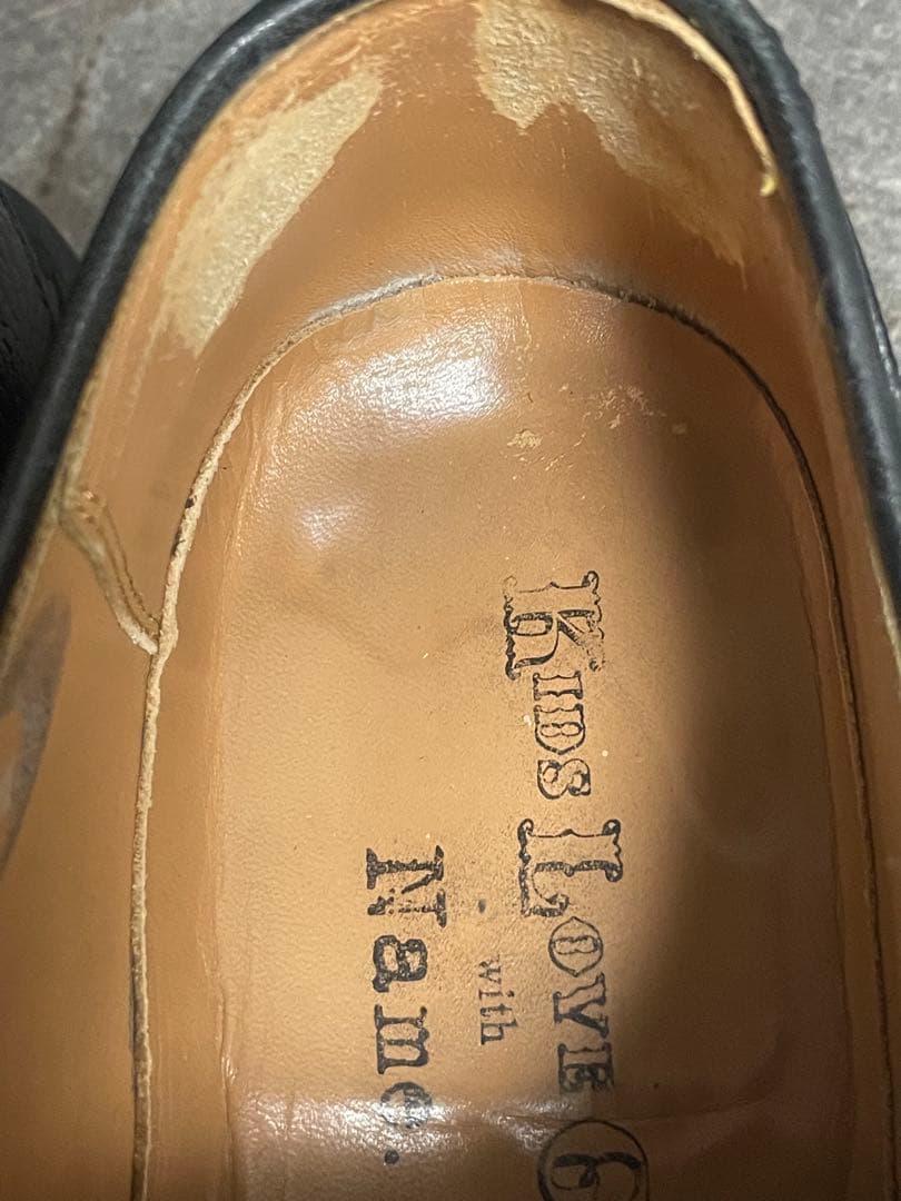 稀少 KIDS LOVE GAITE with NAME. レザーシューズ