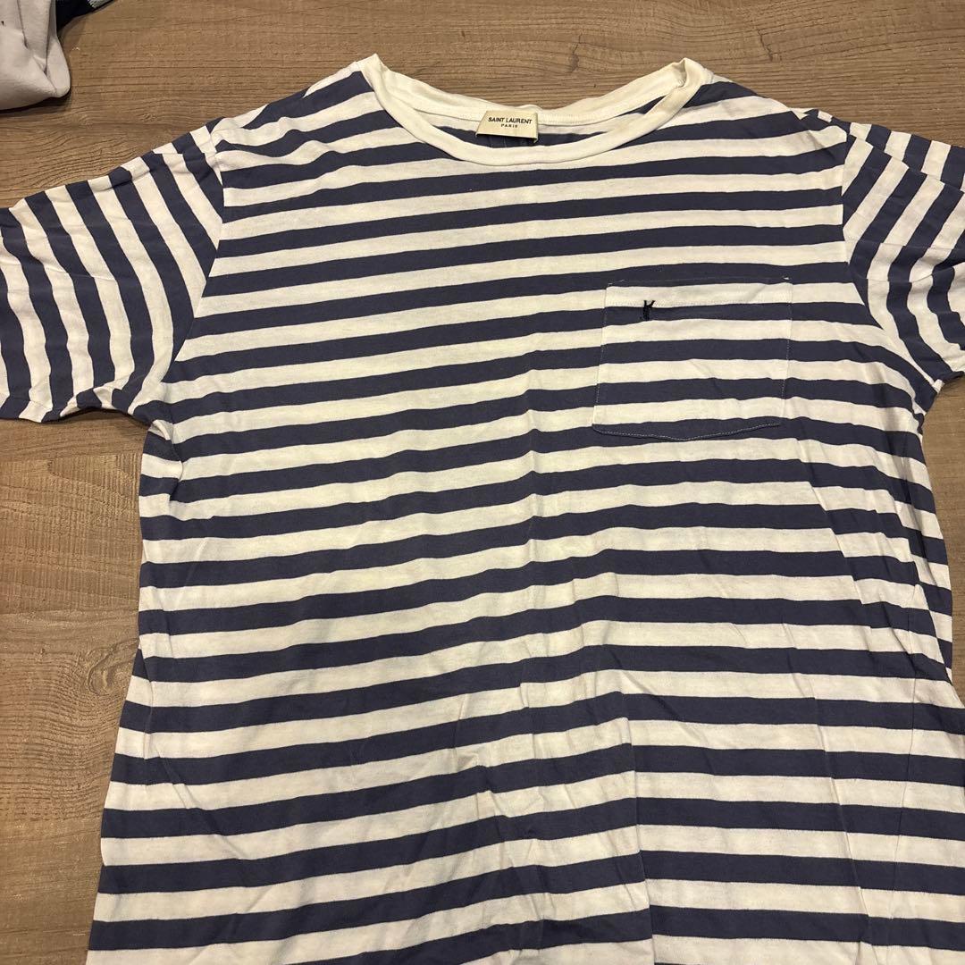 SAINT LAURENT ストライプ Tシャツ M