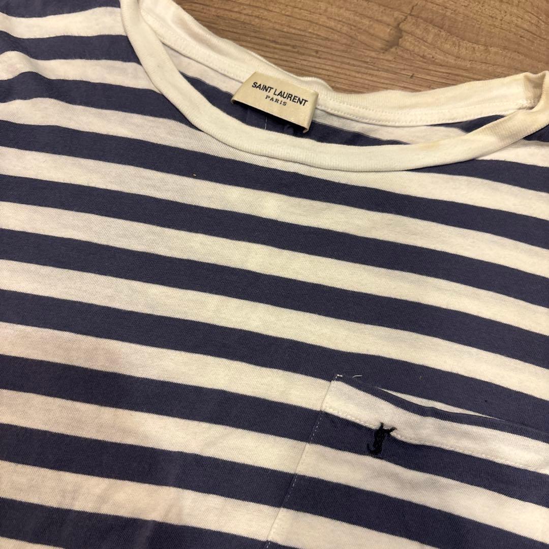 SAINT LAURENT ストライプ Tシャツ M