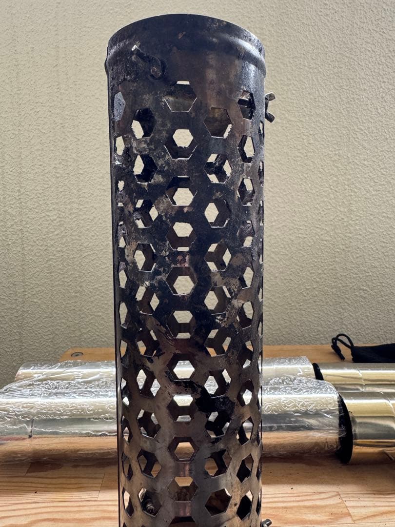 SENQI 薪ストーブ 3面ガラス窓、煙突ガード、追加煙突セット