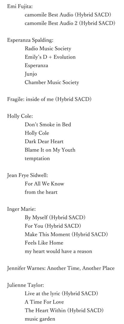 ジャズヴォーカルCD vol.3