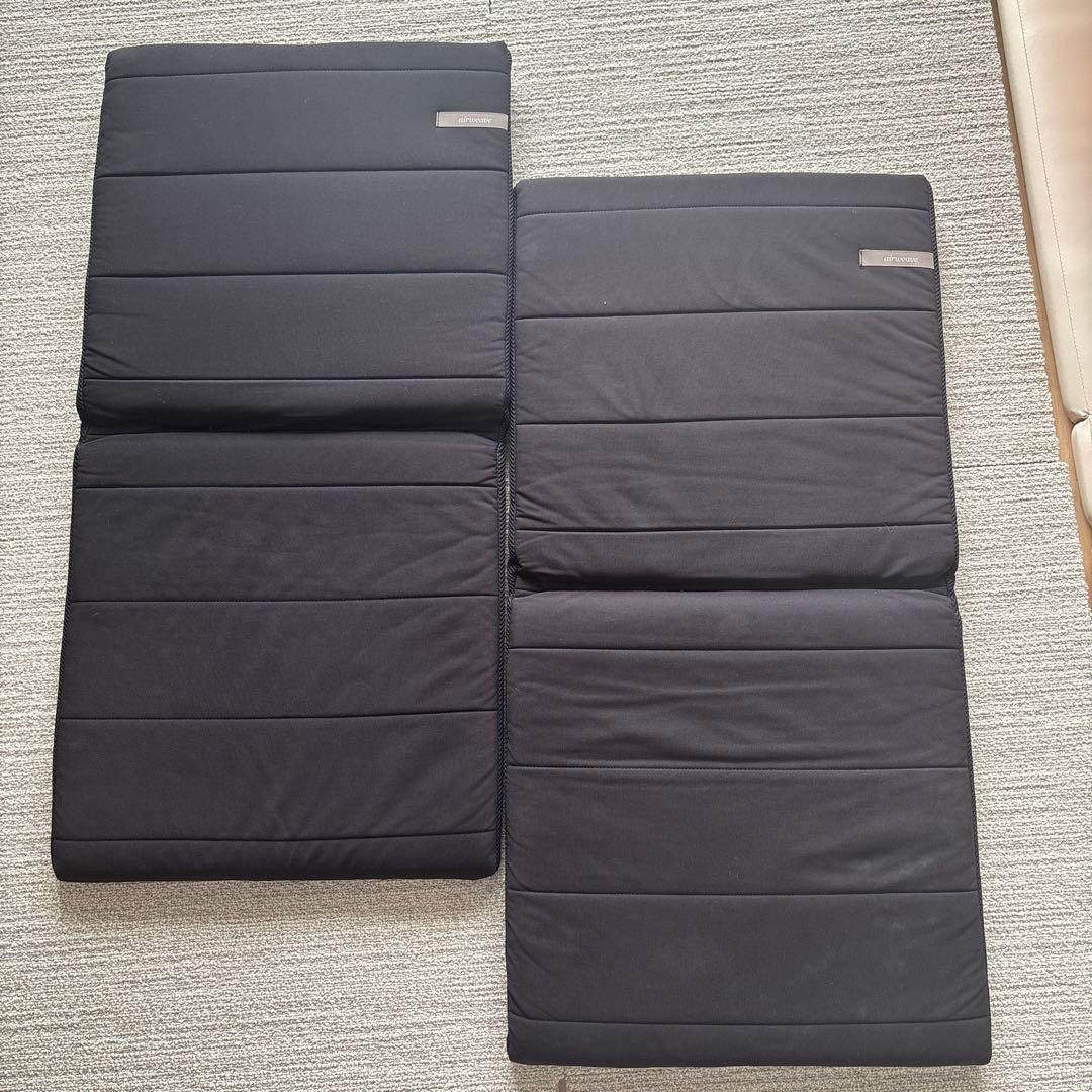airweave エアウィーヴ 座クッション ブラック 折りたたみ　2個セット