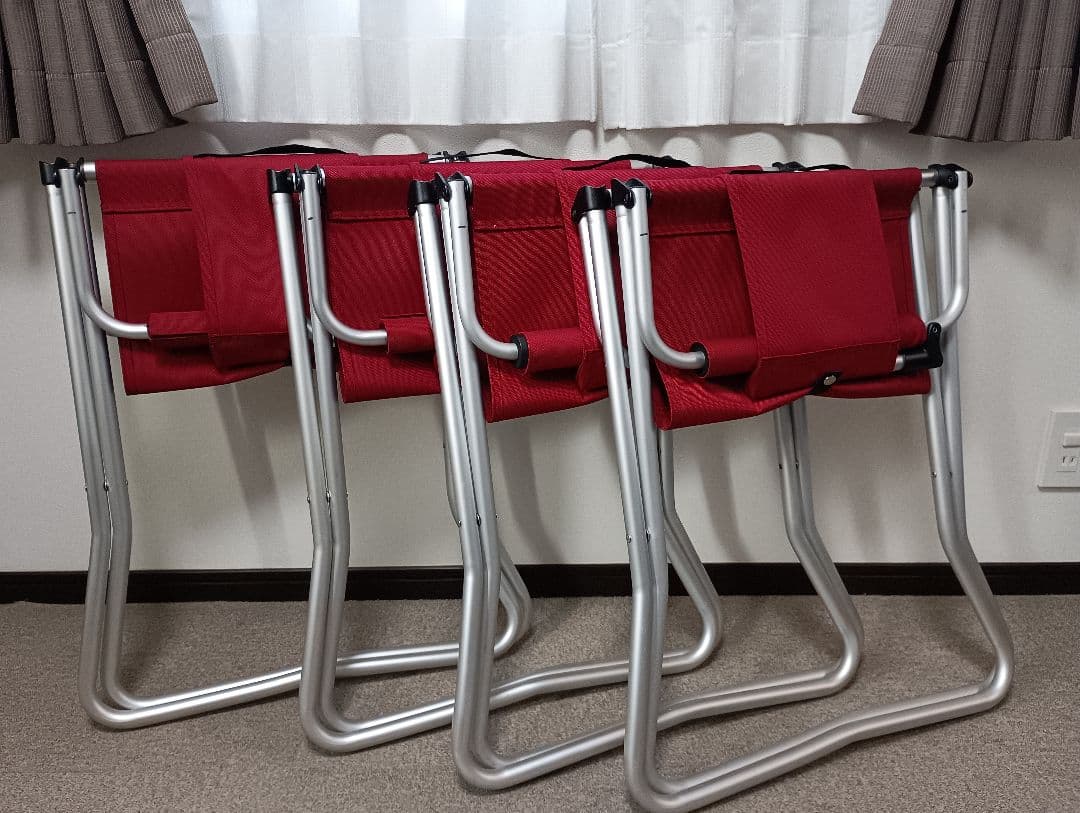 【スノーピーク】FDチェアワイド〈LV-077RD〉４脚セット