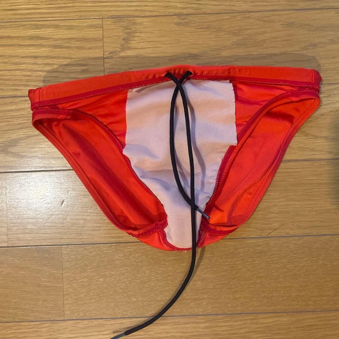 アシックス　競パン　Mサイズ　赤