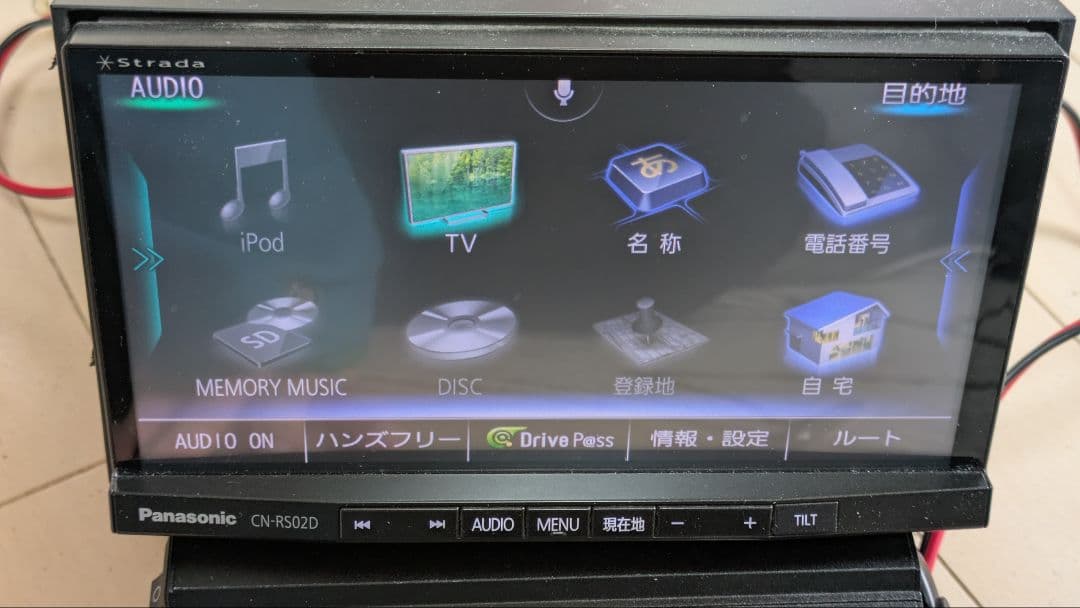 Panasonic ストラーダ　CN-RS02D Bluetooth
