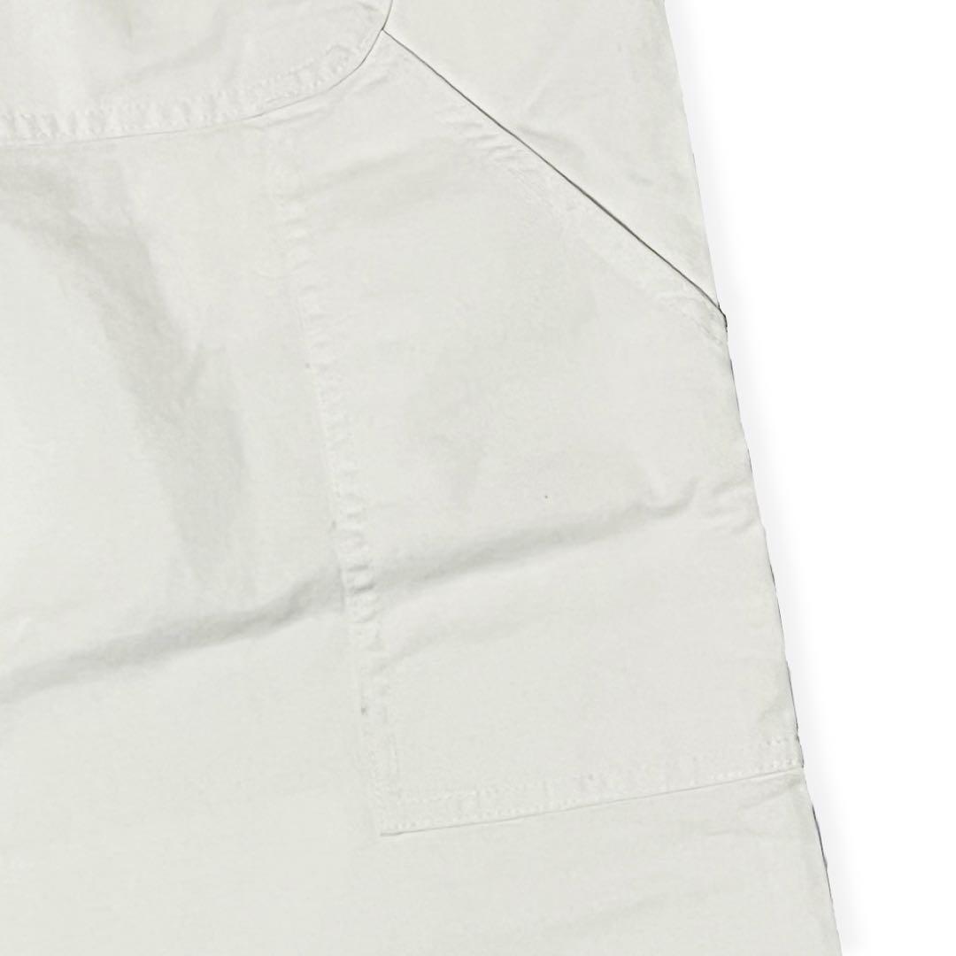 新品36x30 ホワイト DICKIES ダブルニー ペインター パンツ