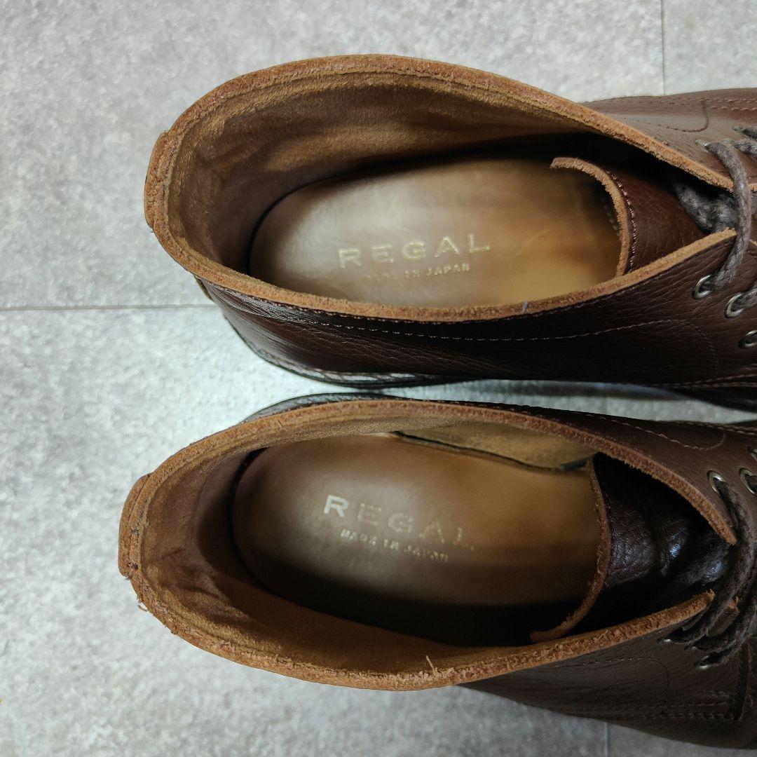 【REGAL】リーガル 3アイレットチャッカブーツ ブラウン 日本製