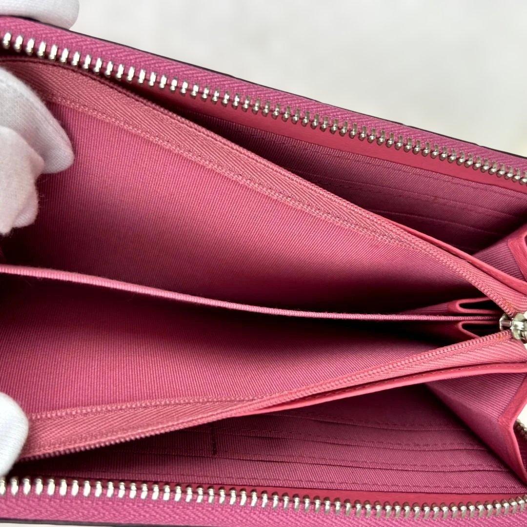 【新品未使用タグ付き】長財布　GRES クロコダイル　ラウンドジップ　ピンク