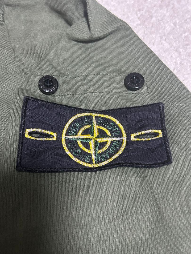 STONE  ロンT グリーン カーキ Tシャツ