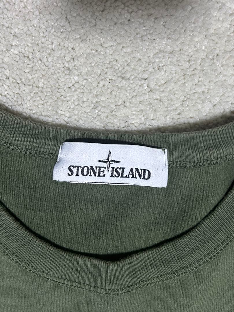 STONE  ロンT グリーン カーキ Tシャツ