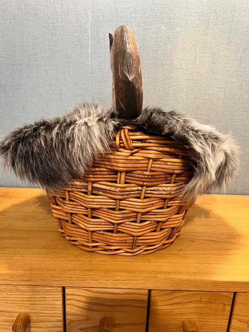 KIYATA オオカミかごバッグファー付き