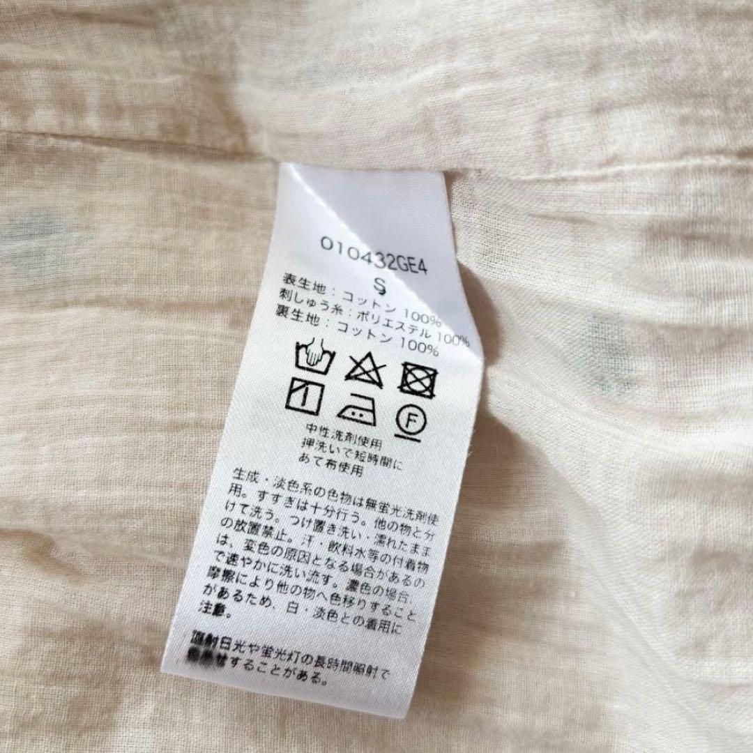 人気完売品・美品✨ヌキテパ　コットンガーゼフラワーモチーフ刺繍　ワンピース