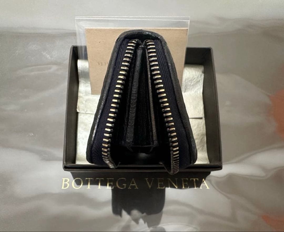 【美品】ボッテガヴェネタ イントレチャートケース/ラム/黒3️⃣✨✨