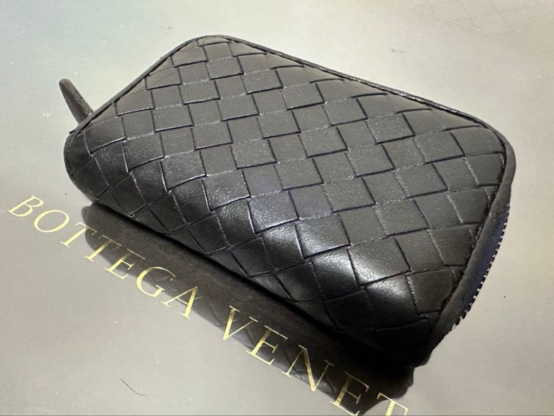 【美品】ボッテガヴェネタ イントレチャートケース/ラム/黒3️⃣✨✨