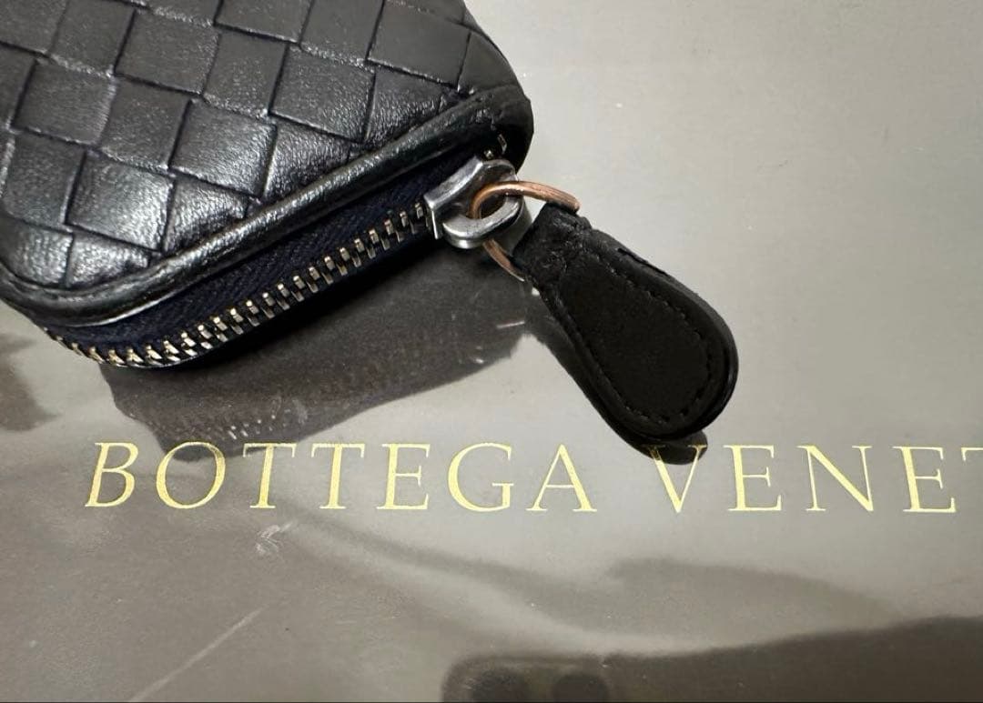 【美品】ボッテガヴェネタ イントレチャートケース/ラム/黒3️⃣✨✨