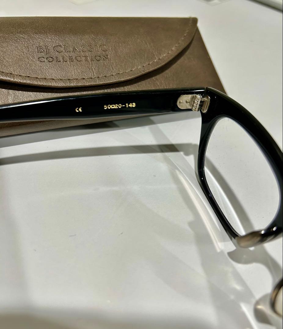 BJ CLASSIC メガネ P-503 C-1 ウェリントン サングラス　黒縁