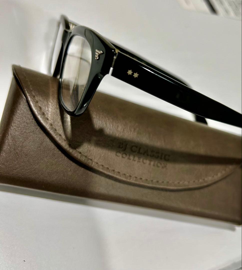 BJ CLASSIC メガネ P-503 C-1 ウェリントン サングラス　黒縁