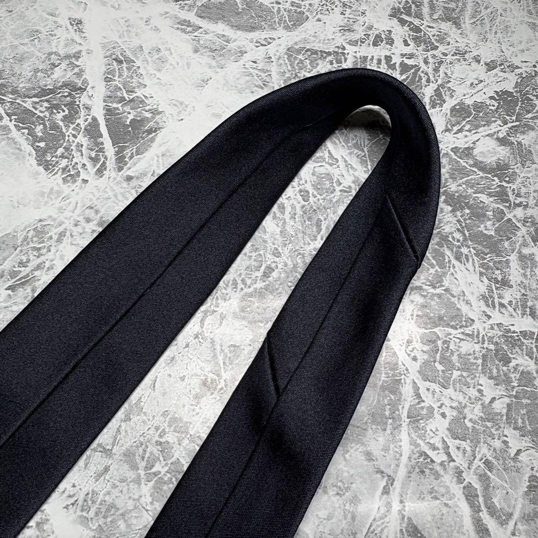 ✨未使用級✨ JOHN COMFORT 無地 ハンドメイド ネイビー ネクタイ