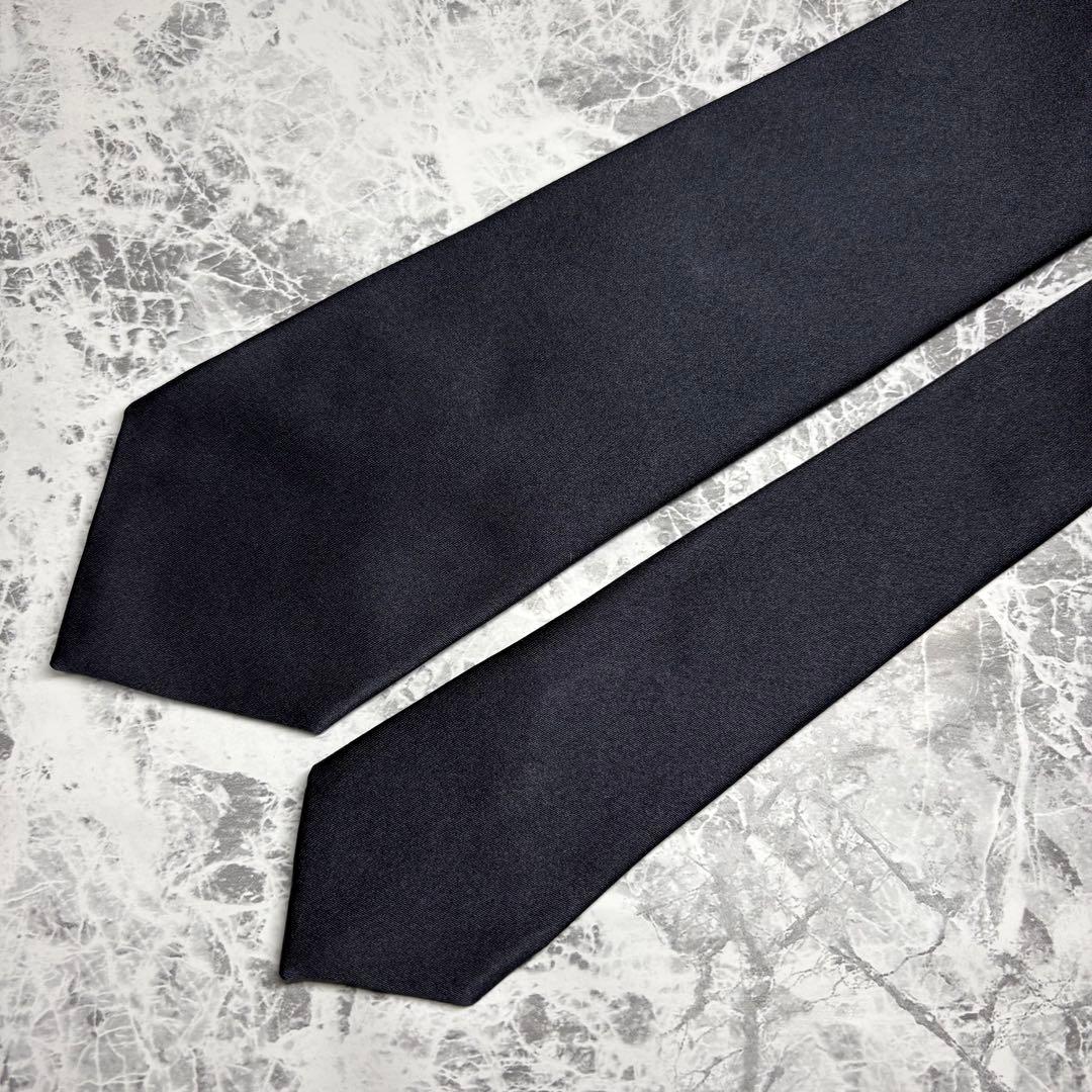 ✨未使用級✨ JOHN COMFORT 無地 ハンドメイド ネイビー ネクタイ