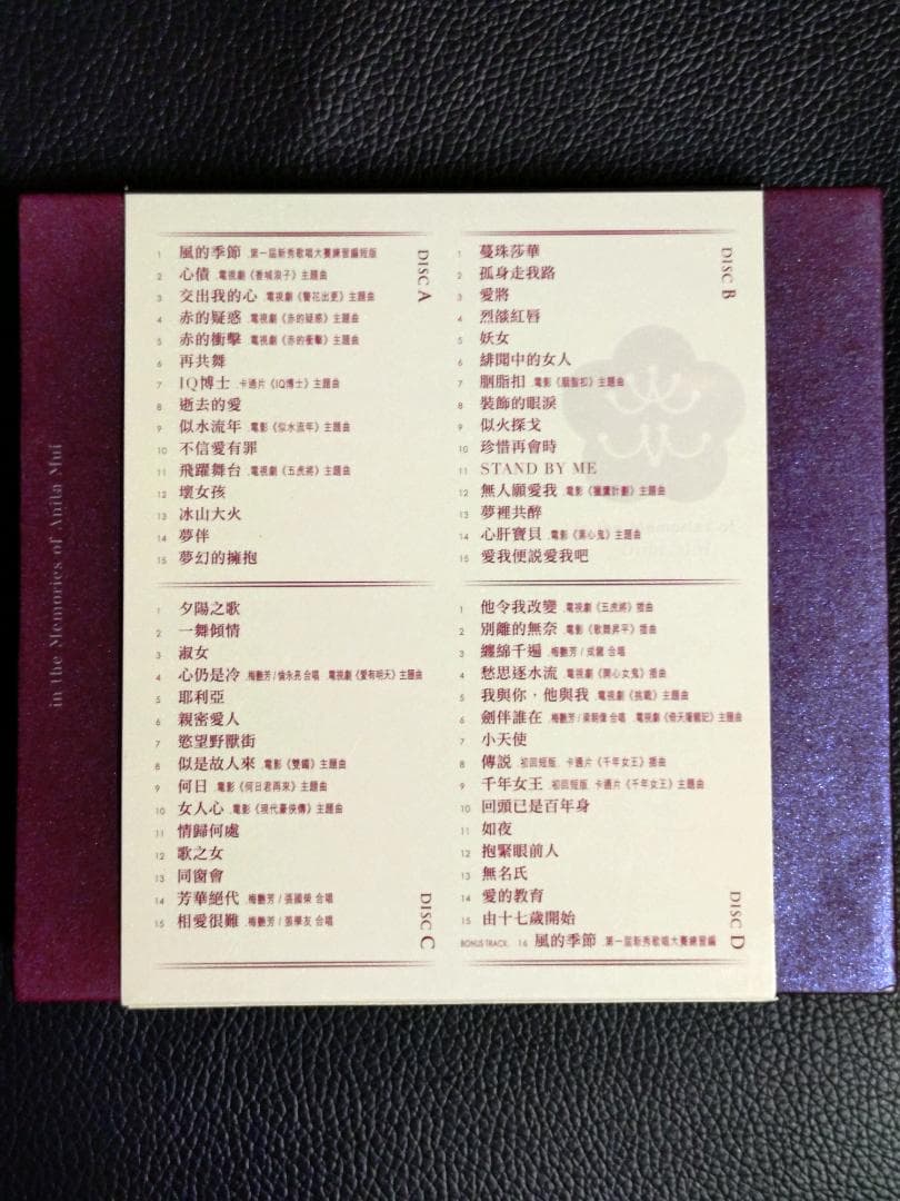 アニタムイ 梅艶芳 Anita Mui / CD・DVD ４点セット