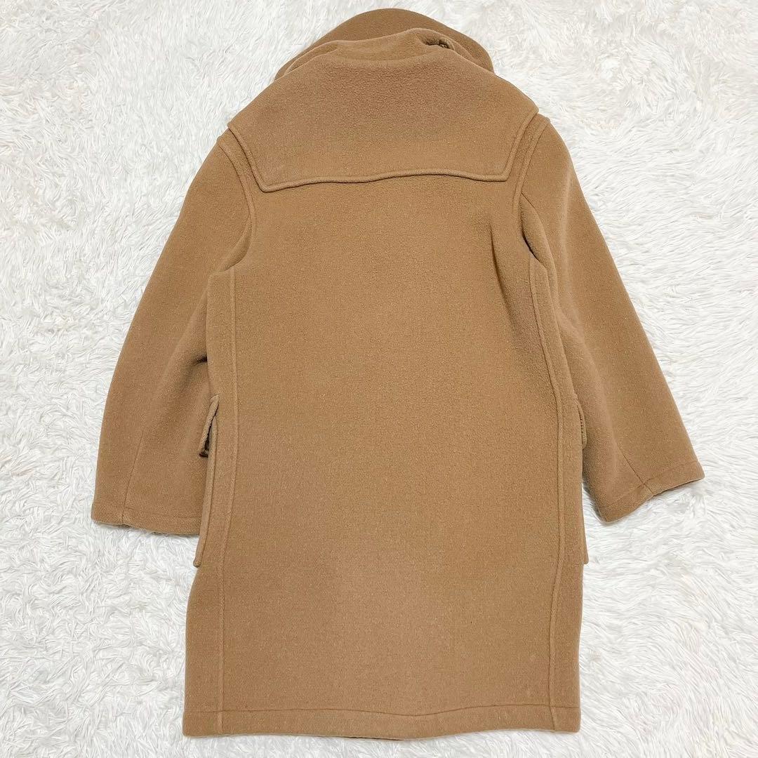 グローバーオール ダッフルコート 英国製 チェック ウール ベージュ US40