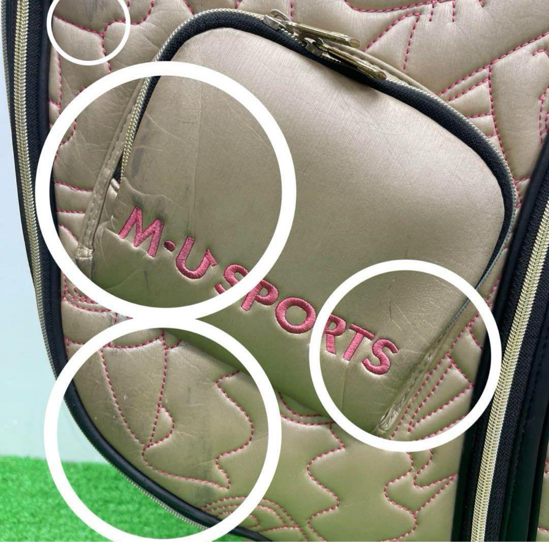 M.U SPORTS エムユースポーツ　ゴルフバッグ　9インチ　中古品