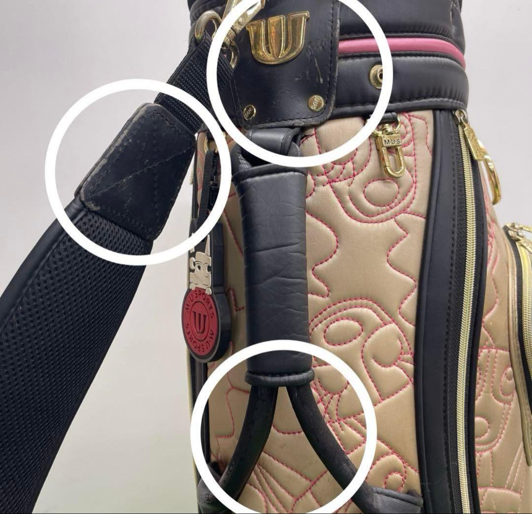 M.U SPORTS エムユースポーツ　ゴルフバッグ　9インチ　中古品