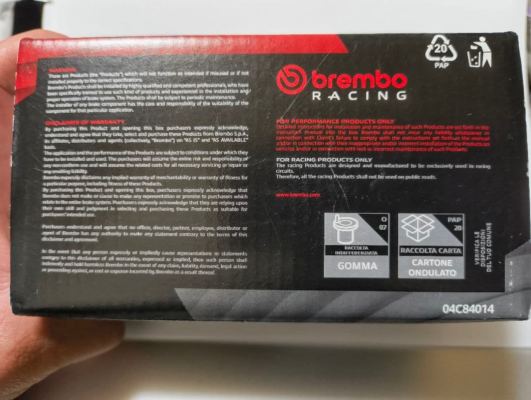 新品 未開封 brembo 旧カニ ブレーキキャリパー ゴールド