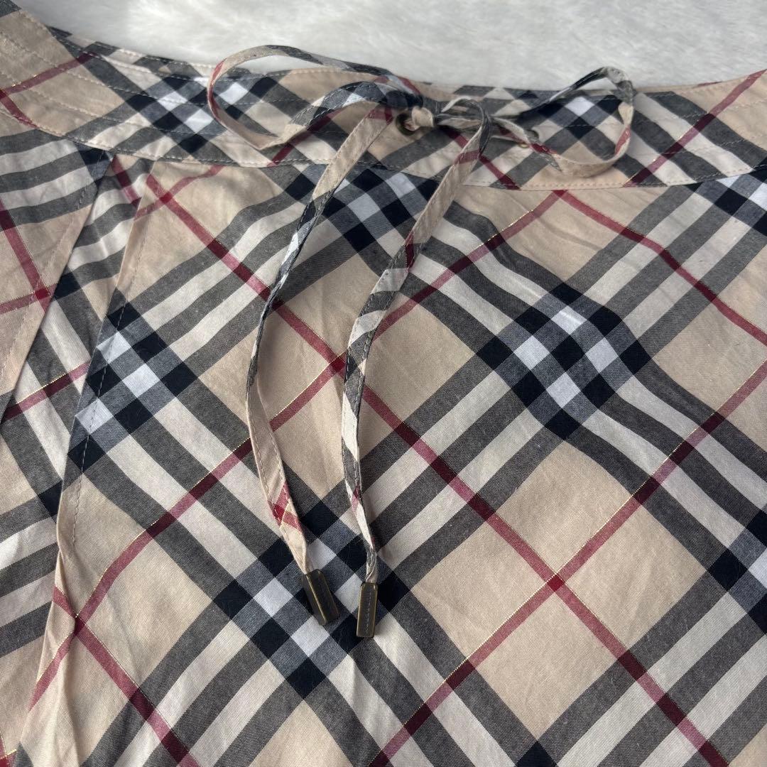 超大きいサイズ 46高級 バーバリーロンドンノバチェック柄 フレアスカート