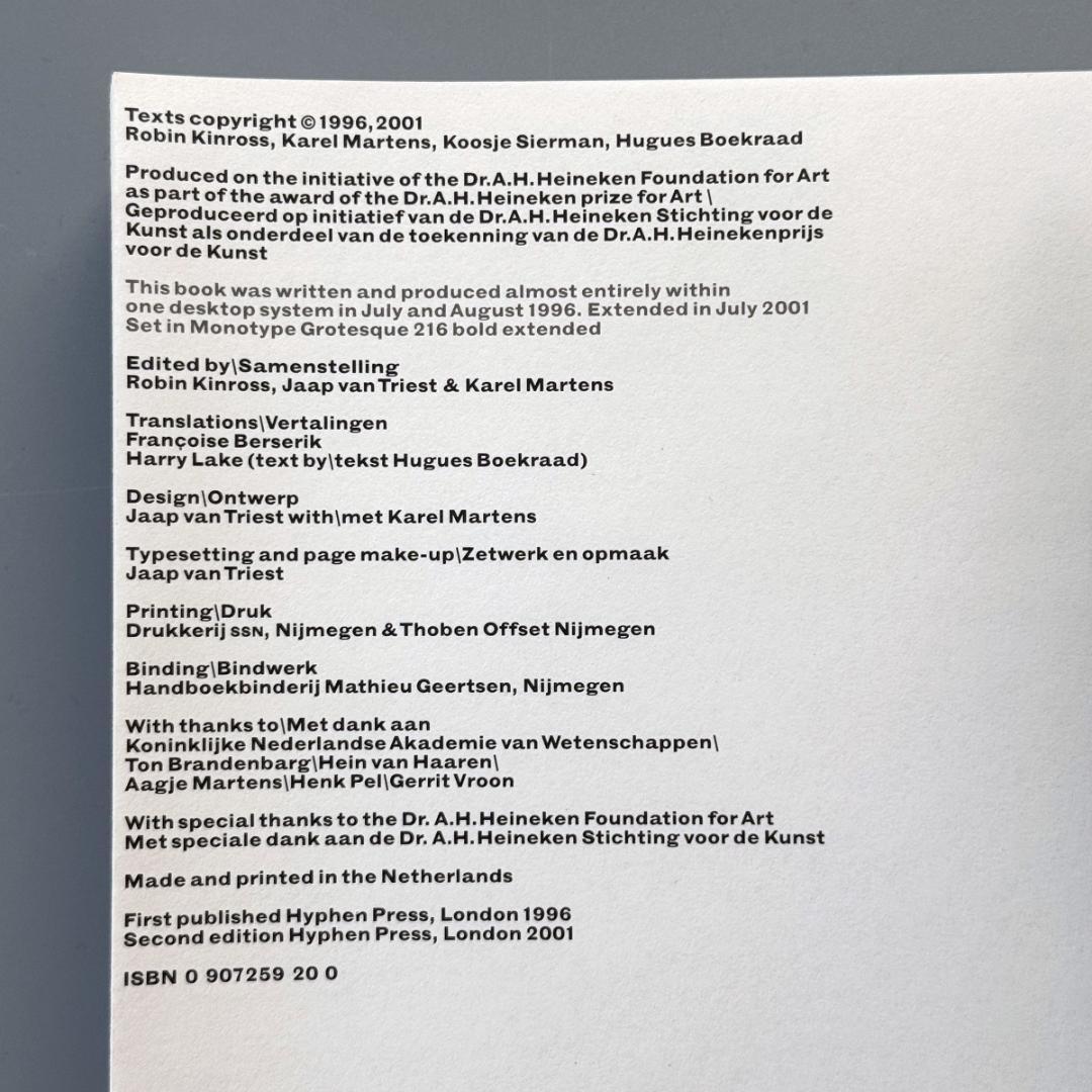 カレル・マルテンス　printed matter / drukwerk