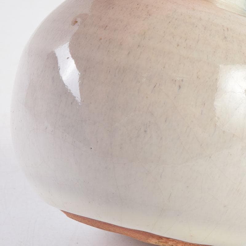 よりまき　茶道具　板谷波山作　素釉　茶入　仕覆付　共箱　D　9192