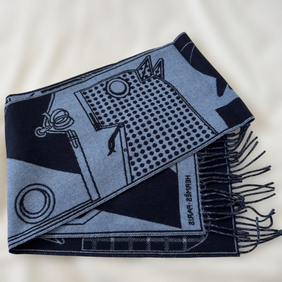 新品未使用　エルメスマフラー　カマイユ　ジャカード